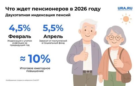Индексация пенсий 2026: на сколько вырастут выплаты?