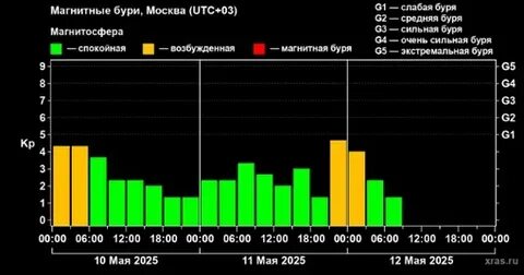 Геомагнитные бури обрушатся на Самару и Омск в начале декабря, а 9-10 декабря ожидаются мощные возмущения