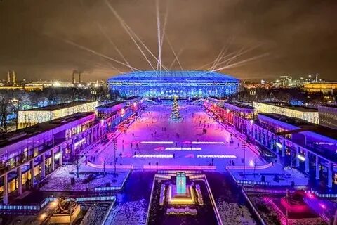 Собянин открыл крупнейший каток в «Лужниках»