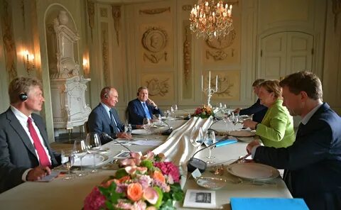 российско-германские переговоры за столом