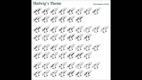 Нотные листы с темами из Гарри Поттера