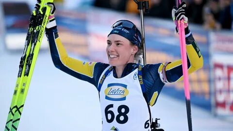 Ханна Эберг на огневом рубеже в Рупольдинге