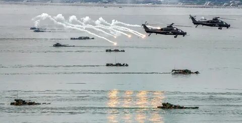 военные учения Китая в Тайваньском проливе