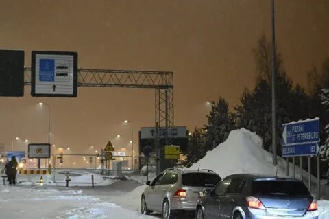 финско-российская граница зимой