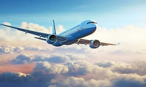 самолёт в небе