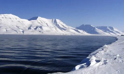 Шпицберген арктический пейзаж