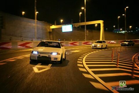 tokyo street racing at night