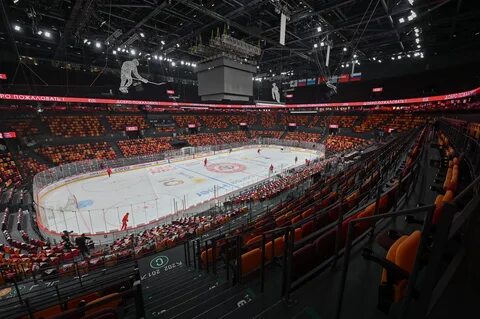 трибуны УГМК Арена хоккейный матч