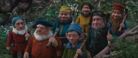 кадр из фильма Белоснежка с CGI-гномами