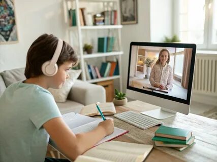 дети на дистанционном обучении