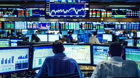 трейдеры в операционном зале