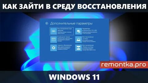 среда восстановления Windows