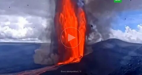 Килауэа выбросил лавовый фонтан на 480 метров: туристические тропы закрыты