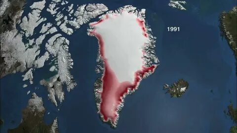 спутниковый снимок Гренландии