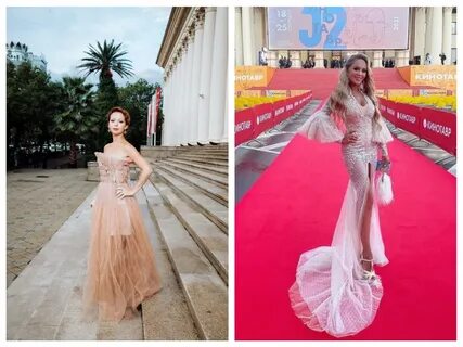 Мила Ершова красная дорожка свободный наряд