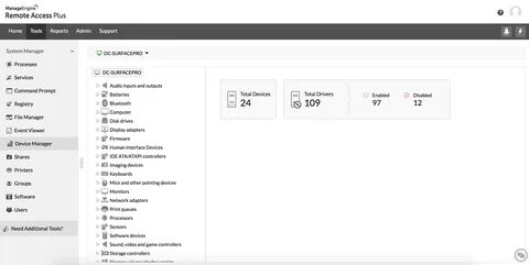 remote device management interface