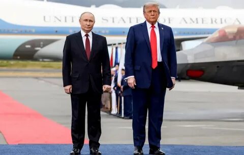 фотография Трамп Путин на Аляске