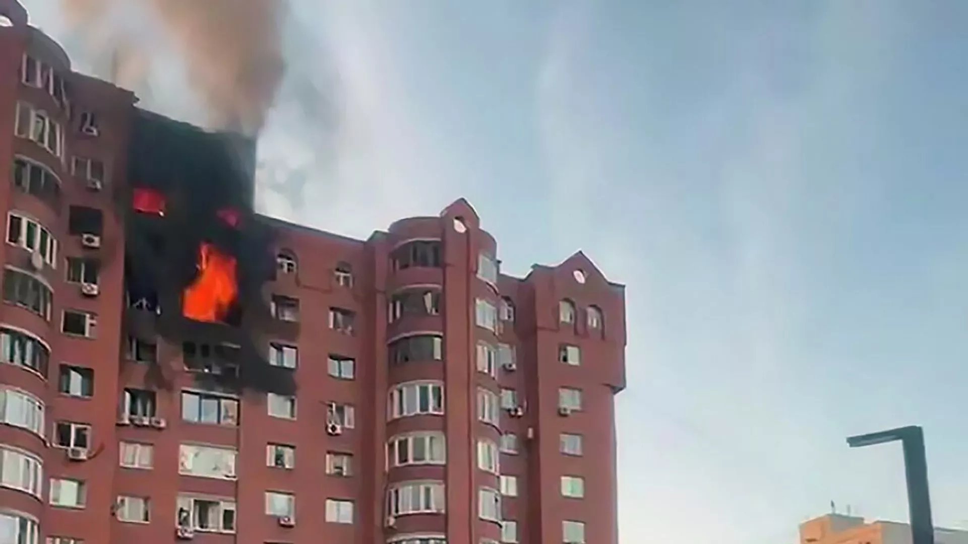 пожар в жилом доме Уфа