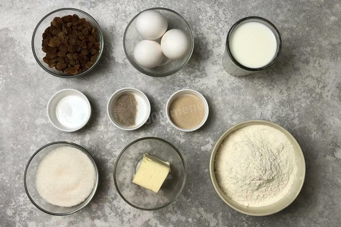 ингредиенты для пасхального кулича