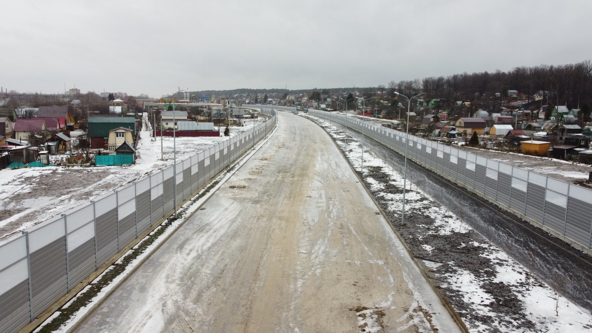 акустический экран на трассе