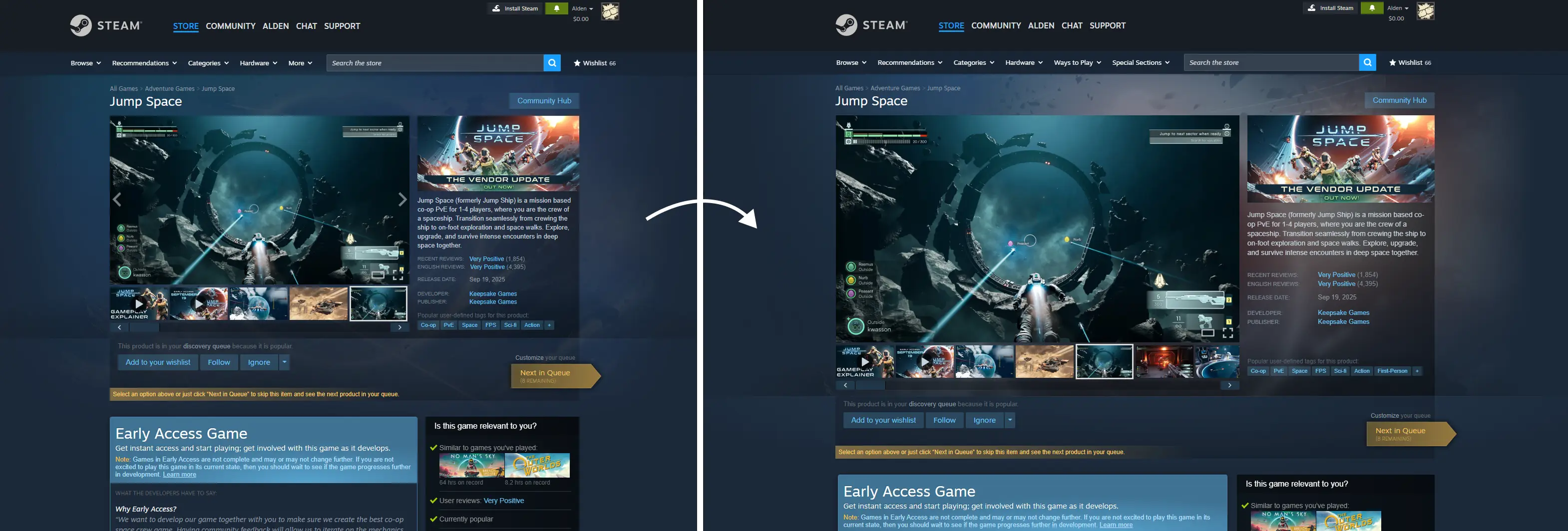 графический интерфейс Steam