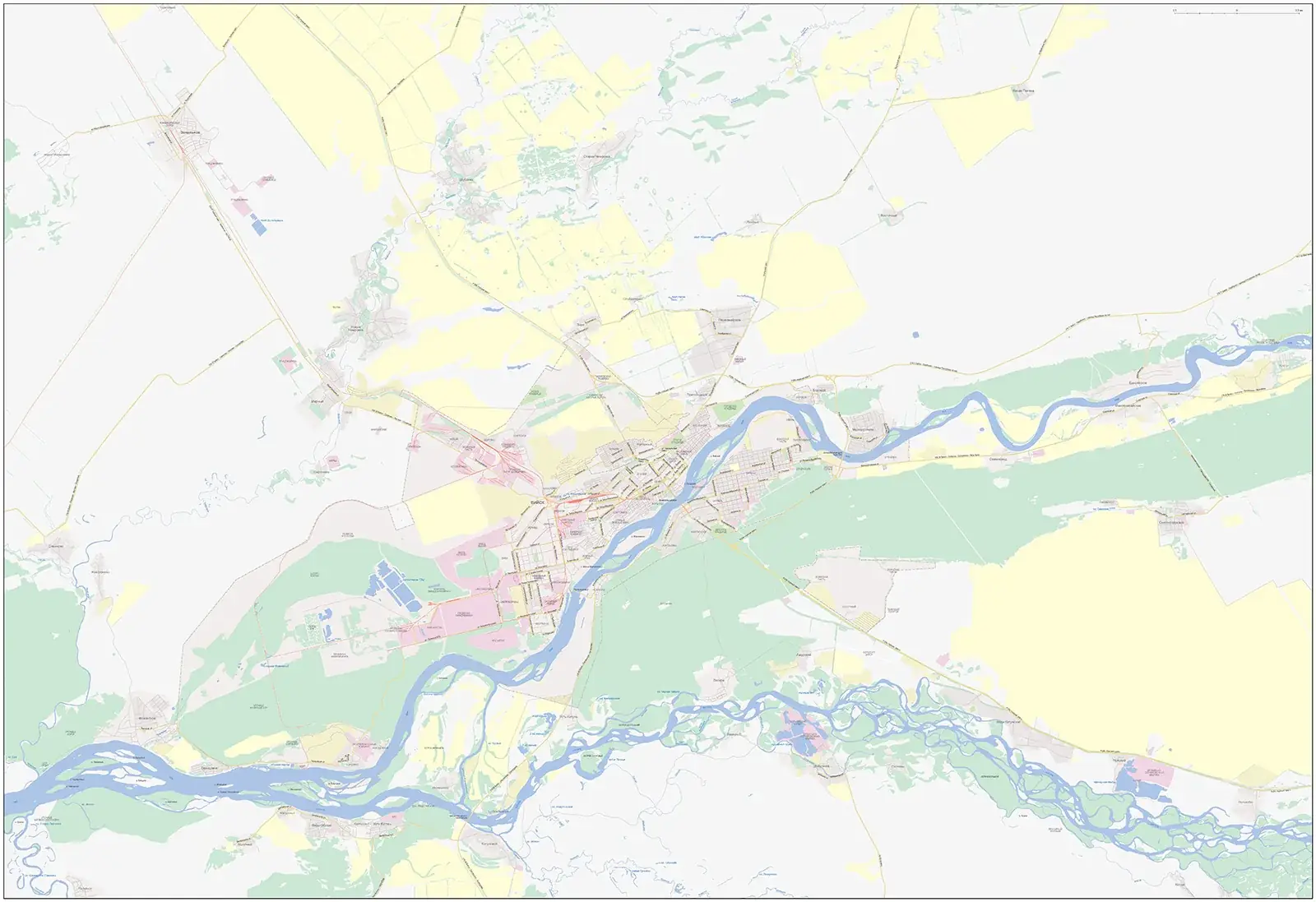 Алтайский край карта Бийск
