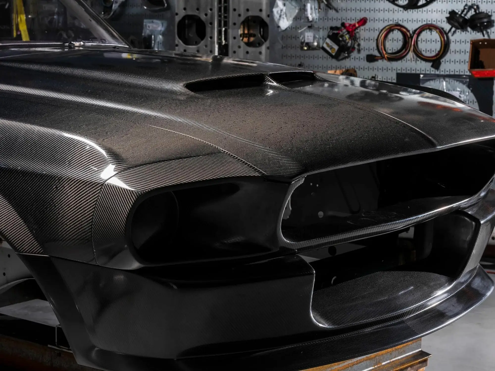 детали углепластикового кузова shelby gt500 cr