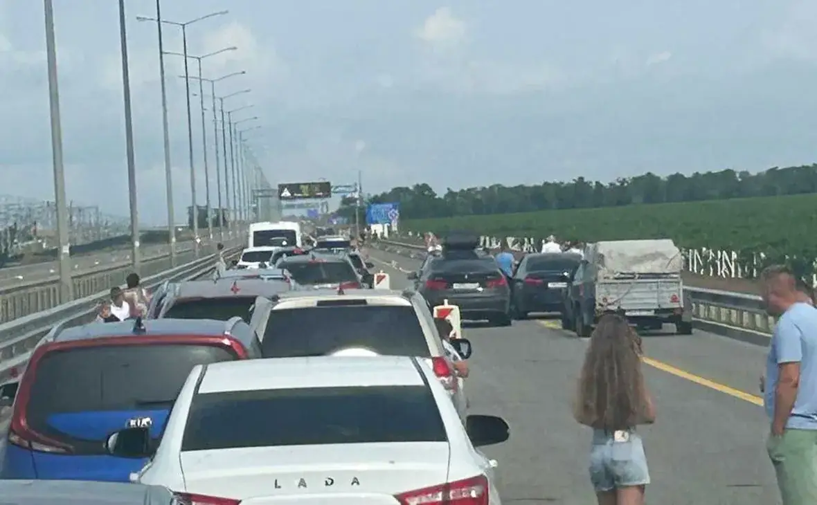 очередь машин крымский мост