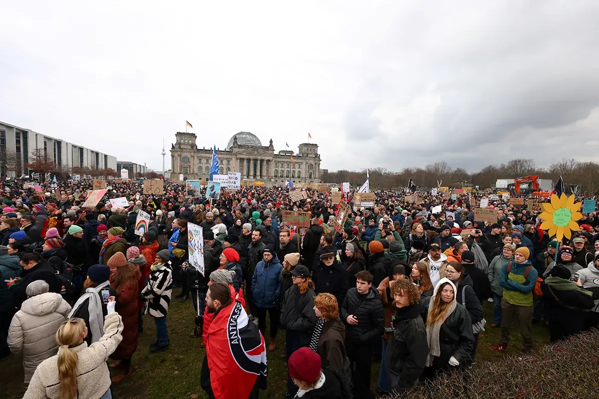 Протесты в Берлине против репараций