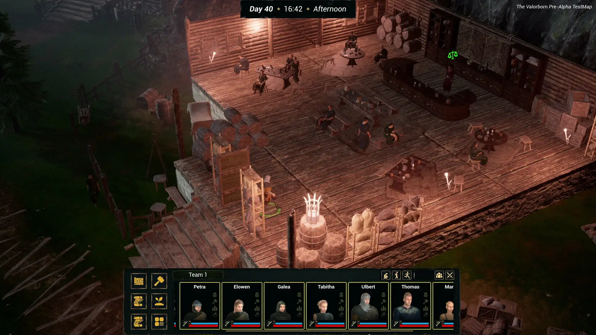 RPG интерфейс Valorborn