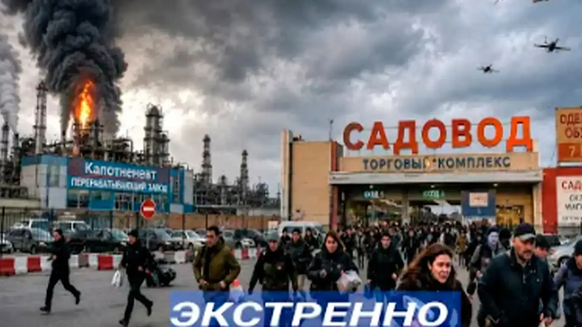 пожар на рынке Садовод видео
