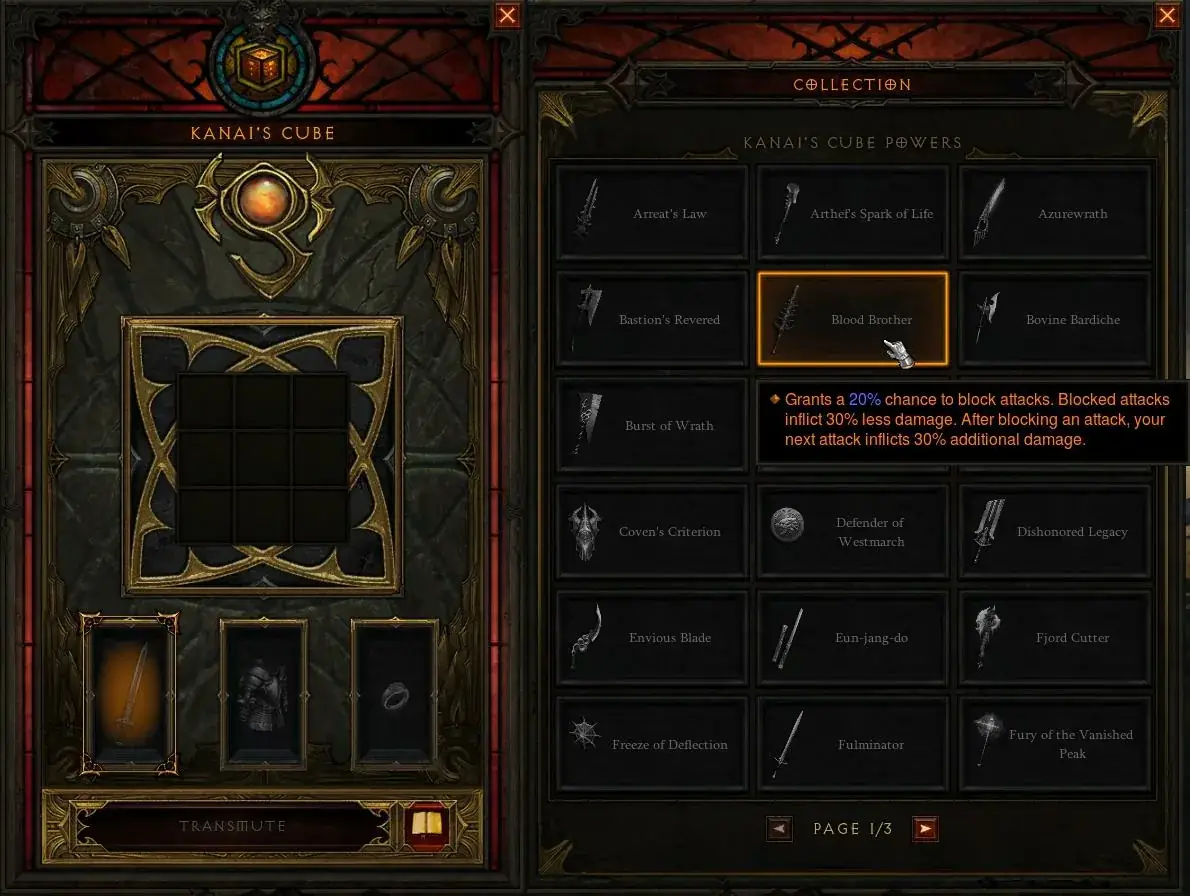 Diablo 3 куб канаи 4 слот