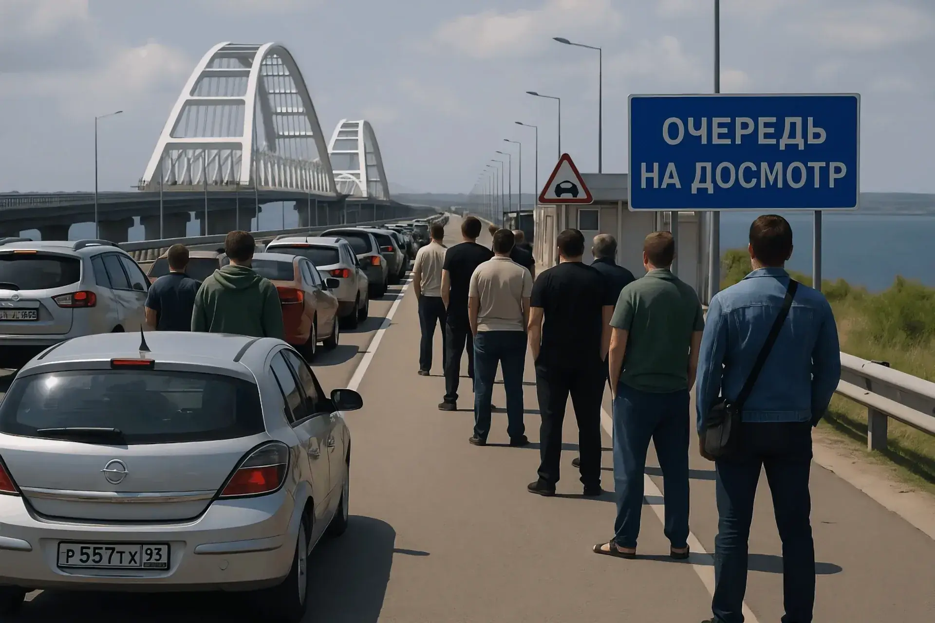 крымский мост очередь