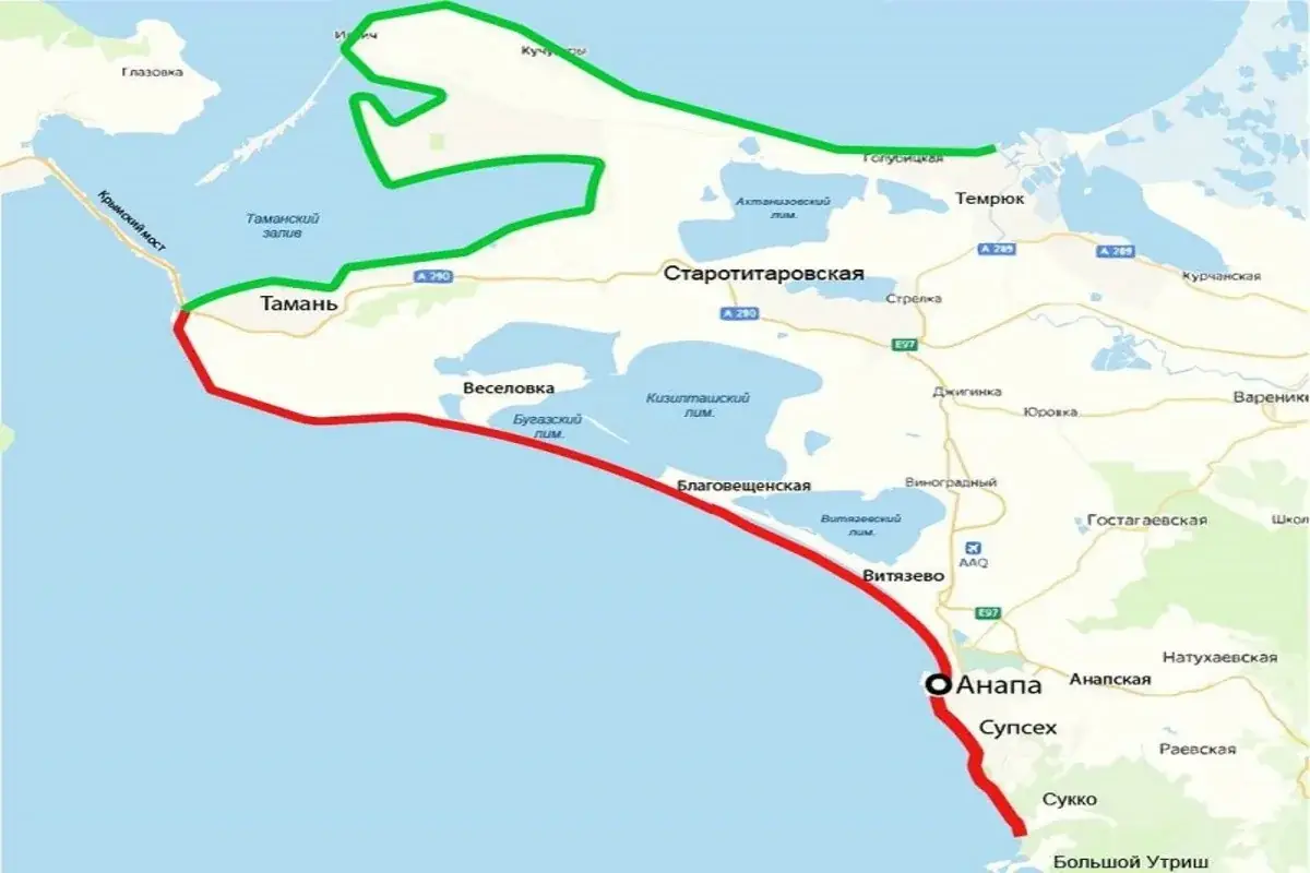 карта пляжей Анапы открытые закрытые роспотребнадзор
