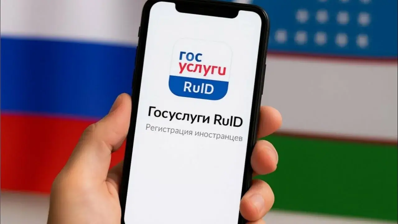 экран смартфона с интерфейсом приложения RuID QR-код