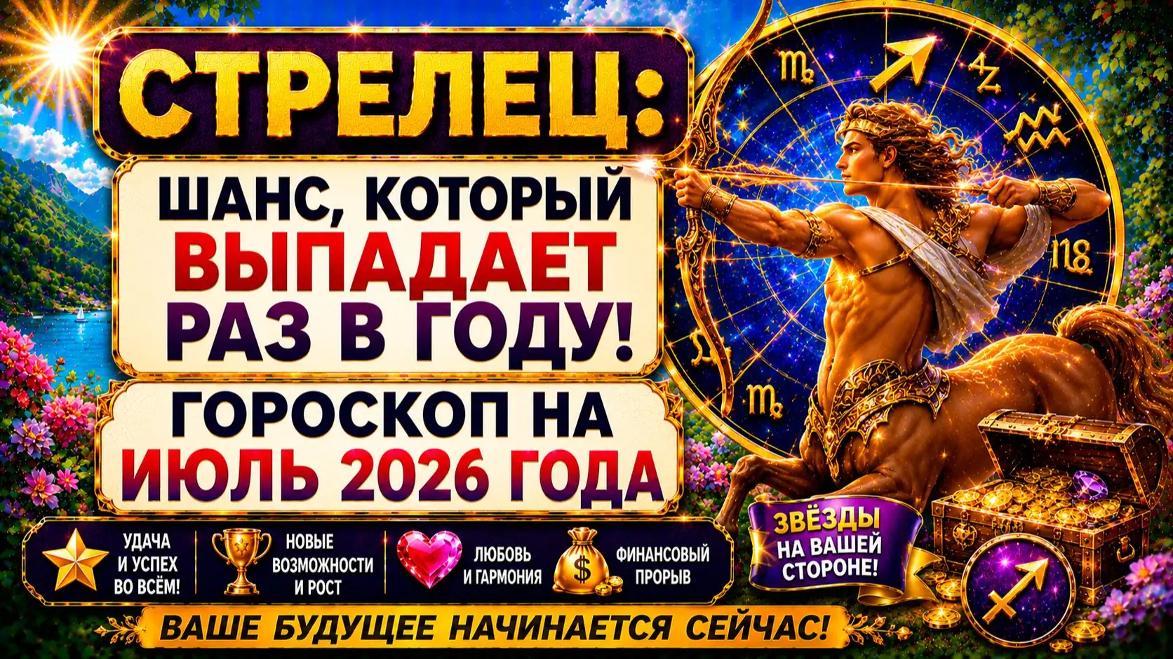 самые удачливые знаки зодиака июль 2026 Юпитер Солнце