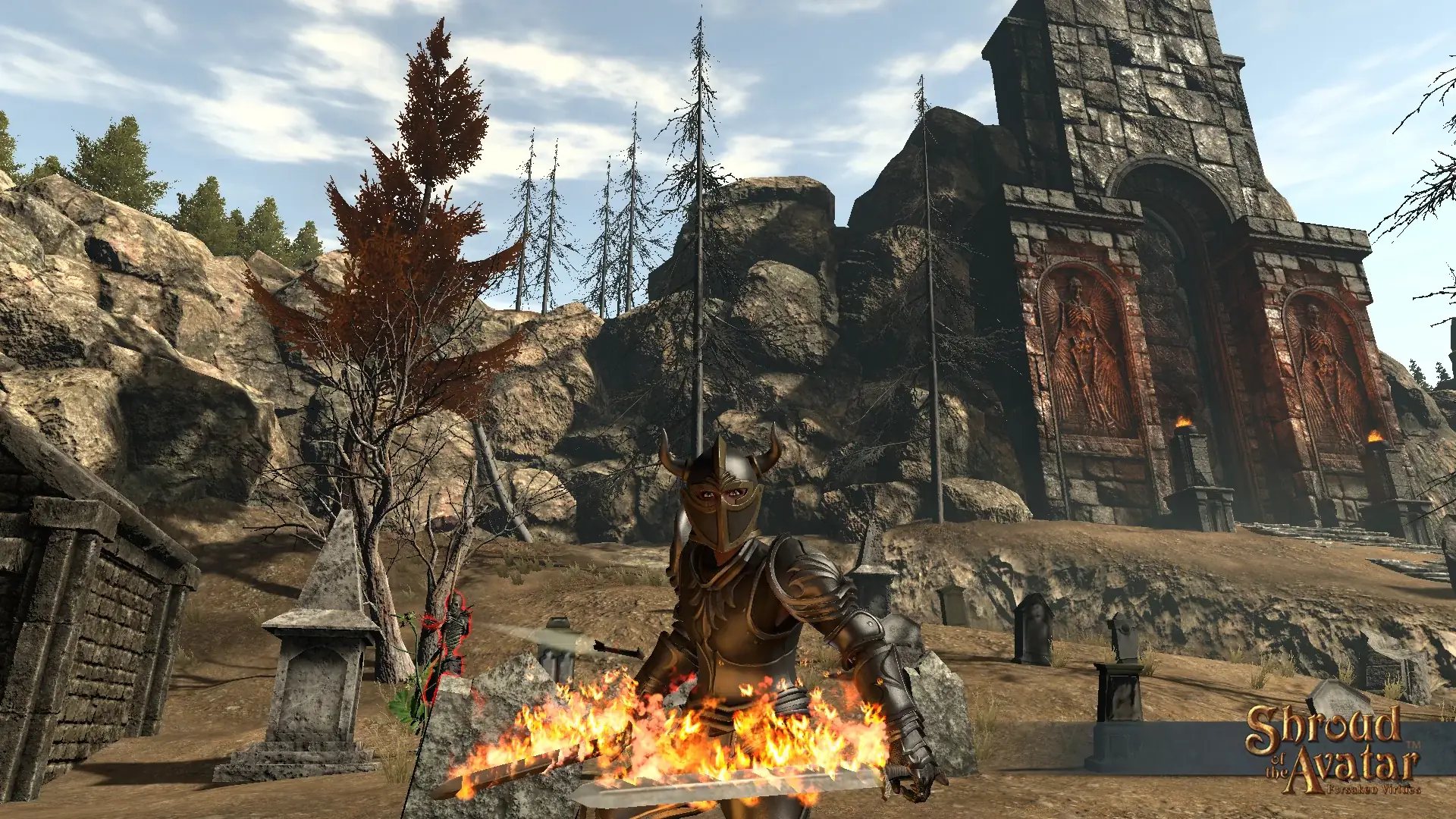 Shroud of the Avatar player dungeon gameplay