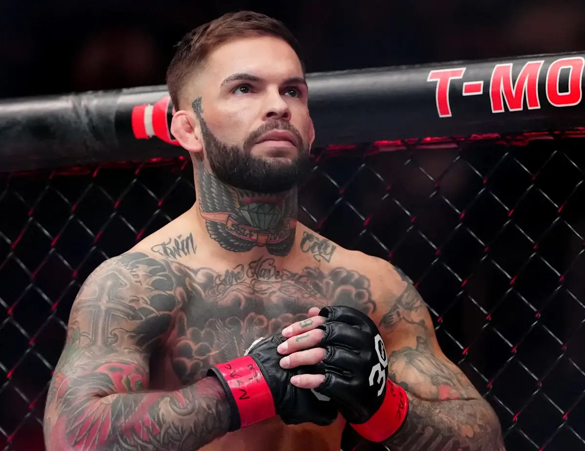 cody garbrandt removes gloves retirement hint ufc 329 octagon