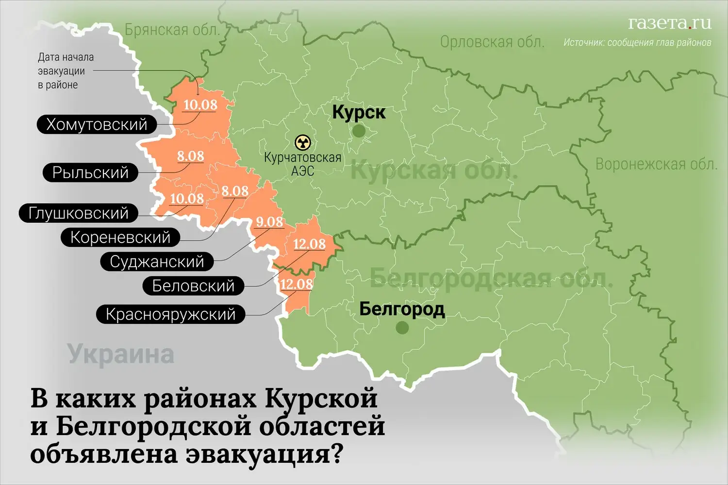 Курская область приграничные районы разрушения 2026