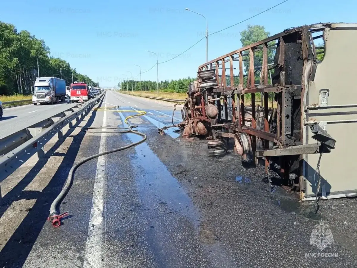 трасса М7 пожар бензовоз Владимир