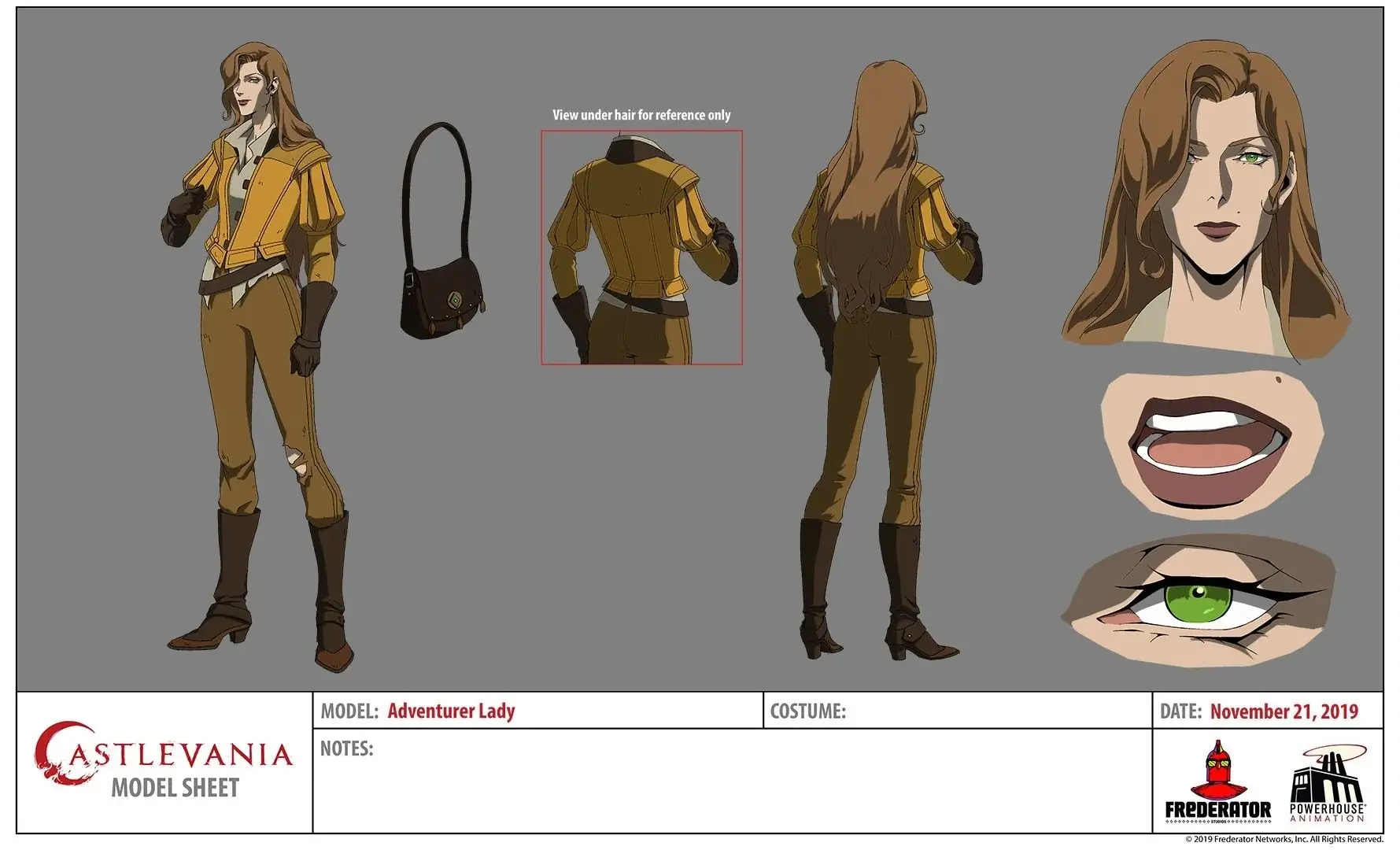 Castlevania Rose Belmont character design