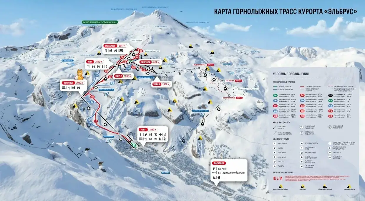 строительство горнолыжных трасс Приэльбрусье 2026