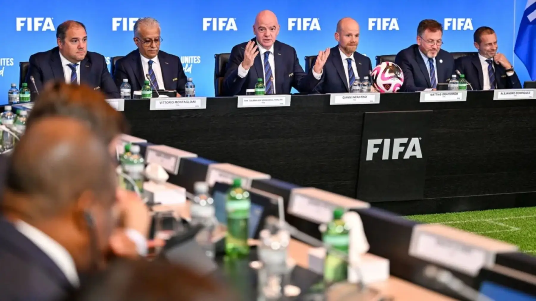 FIFA headquarters Zurich Gianni Infantino press conference