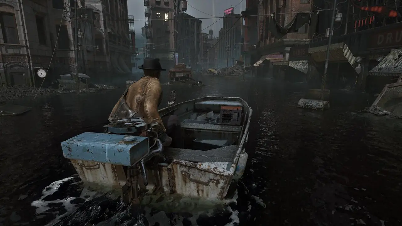 The Sinking City 2 gameplay screenshot flooded streets