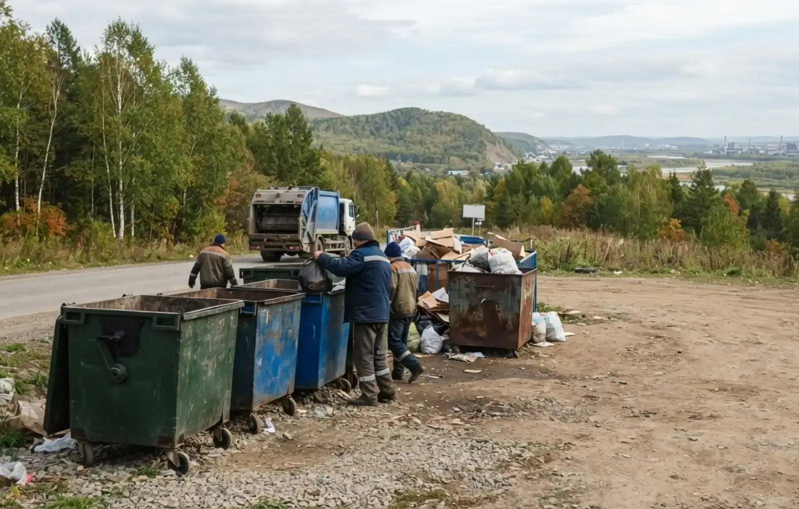 пожар полигон ТКО Комсомольск-на-Амуре