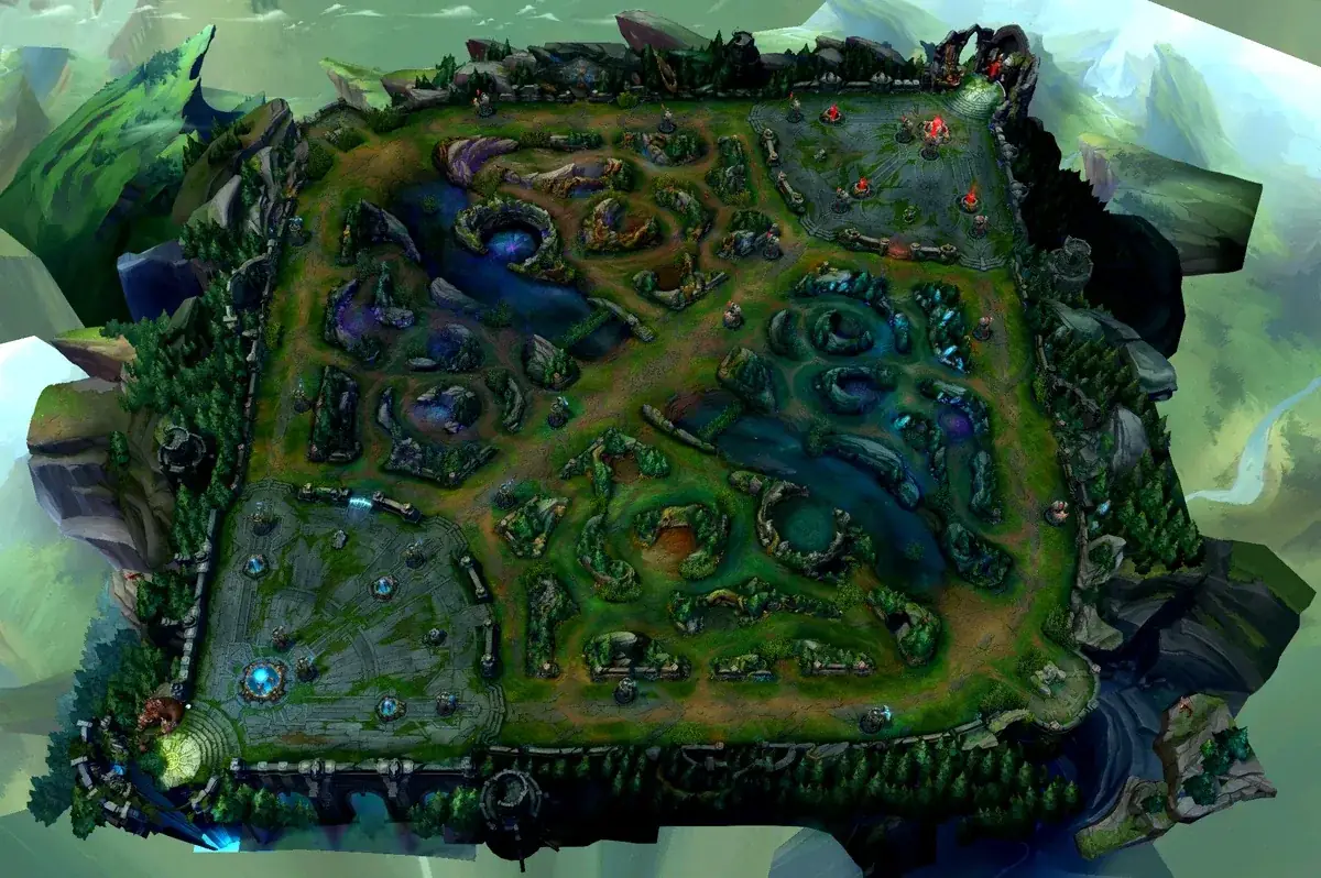 League of Legends Classic old map season 3