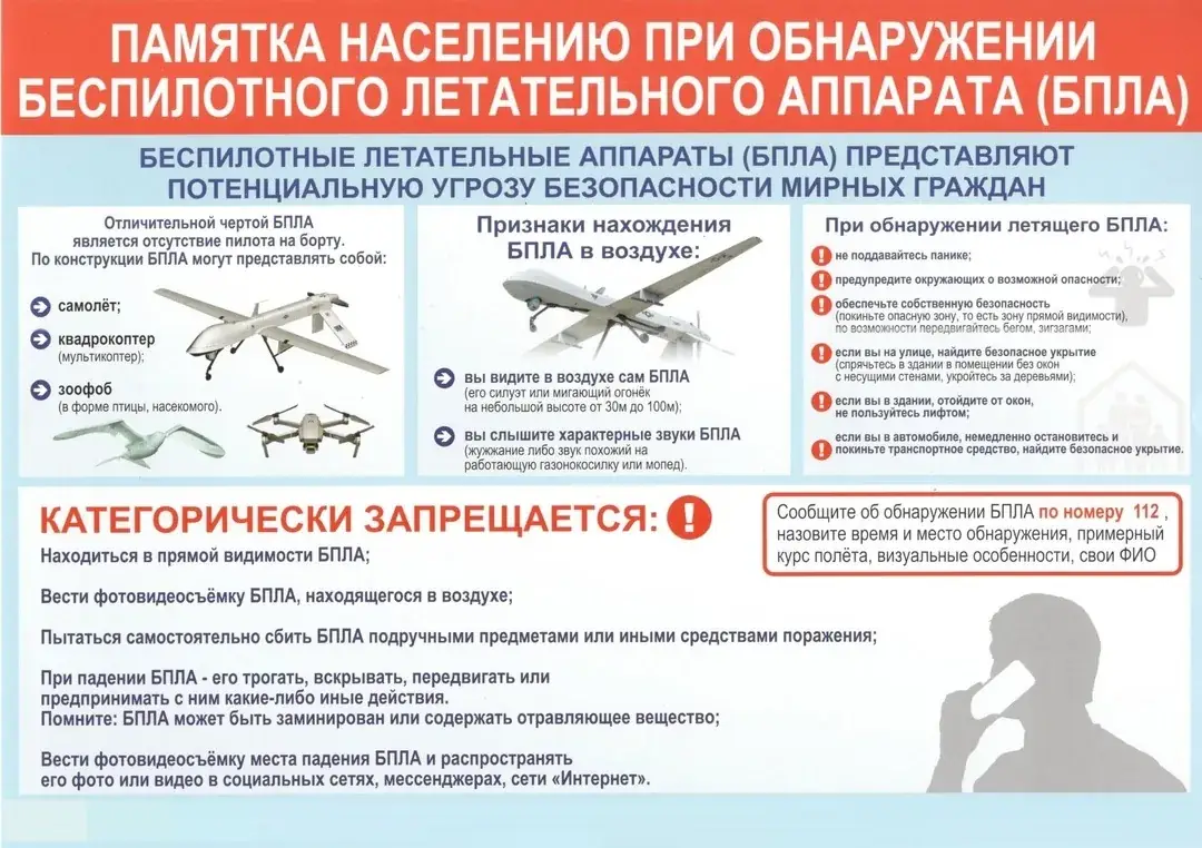 что делать при атаке беспилотников инструкция