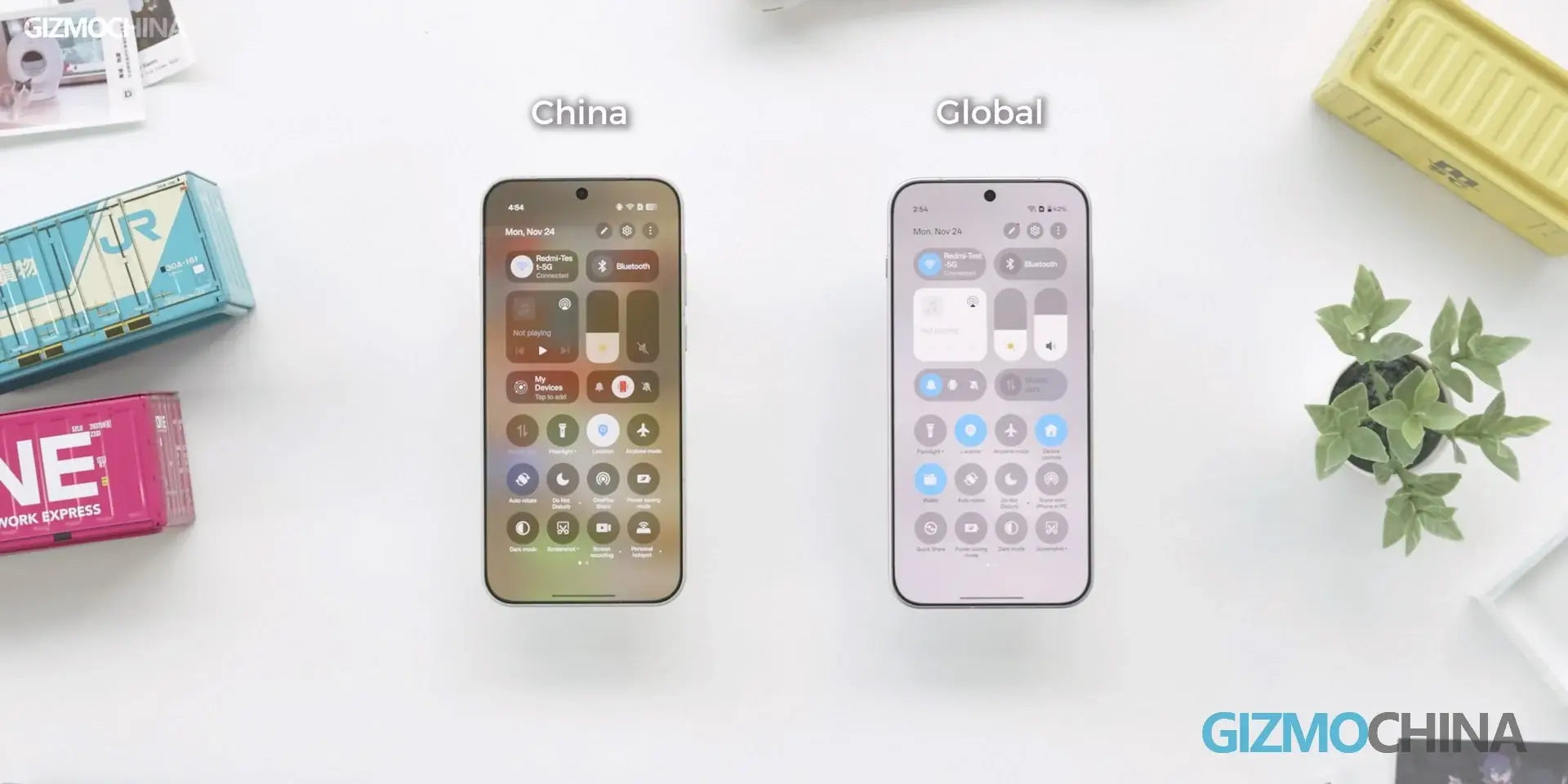 OnePlus ColorOS интерфейс сравнение