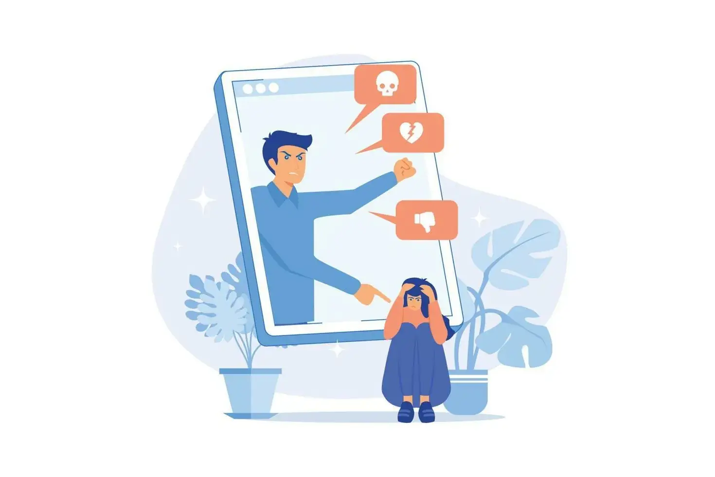 social media hate comments screenshot