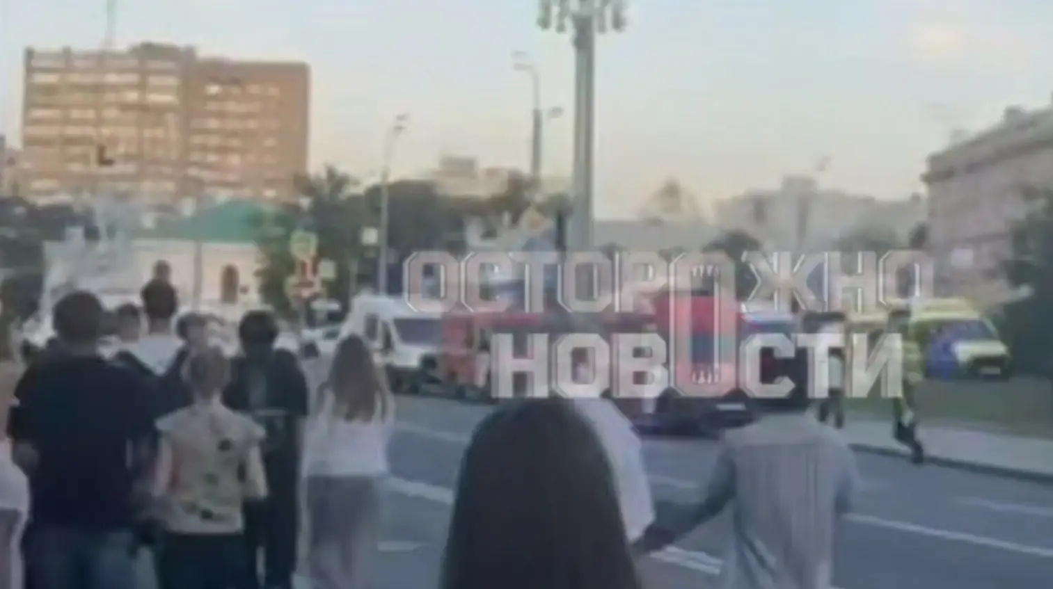 пожар Кудринская площадь Москва эвакуация
